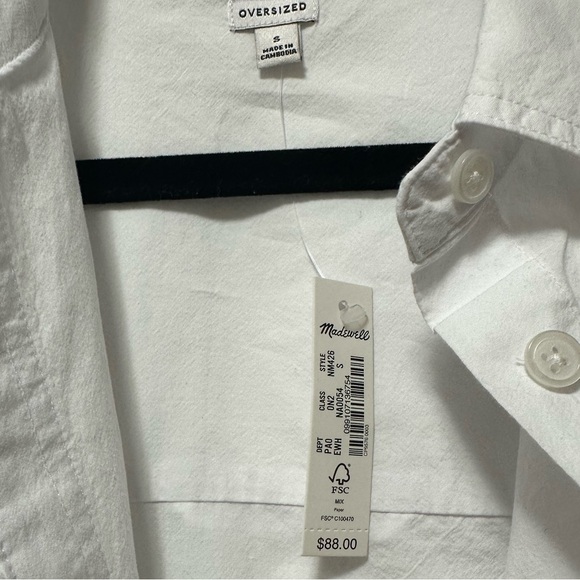 The signature poplin oversize button-up shirt - Picture 7 of 7